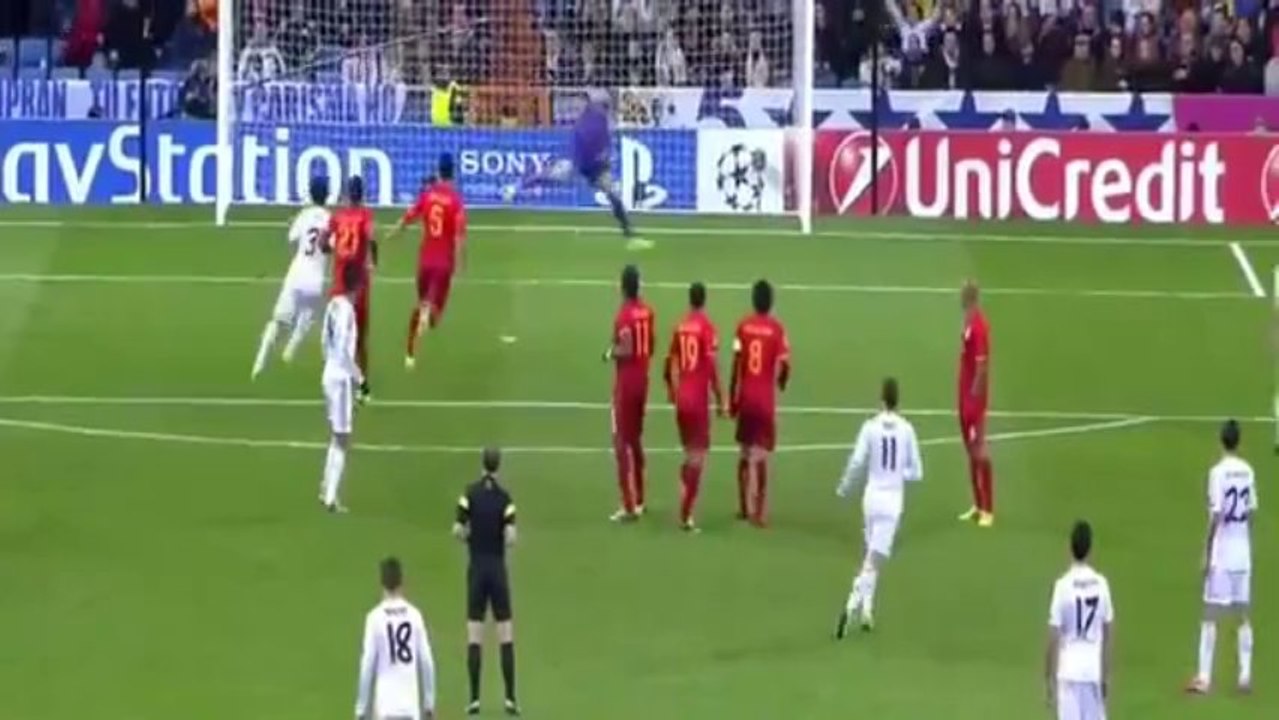 Real Madrid 1-0 Galatasaray Gareth Bale Free Kick Goal 27.11.2013