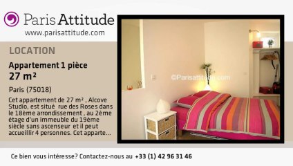 Appartement Alcove Studio à louer - Marx Dormoy, Paris - Ref. 6223