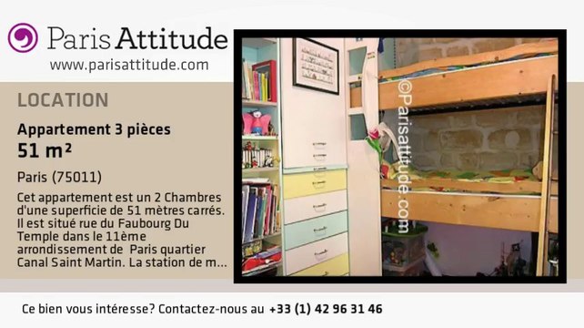 Appartement 2 Chambres à louer - République, Paris - Ref. 2238