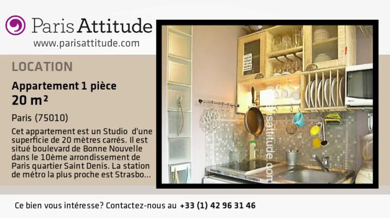 Appartement Studio à louer - Grands Boulevards/Bonne Nouvelle, Paris - Ref. 2537