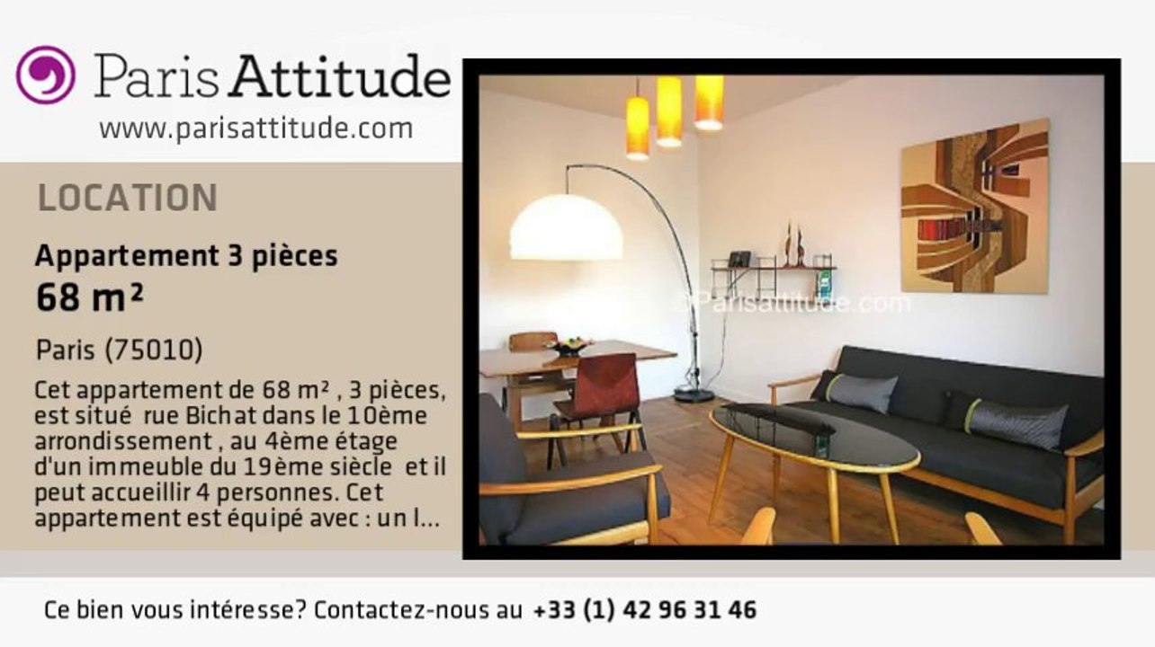 Appartement 2 Chambres à louer - Canal St Martin, Paris - Ref. 7117