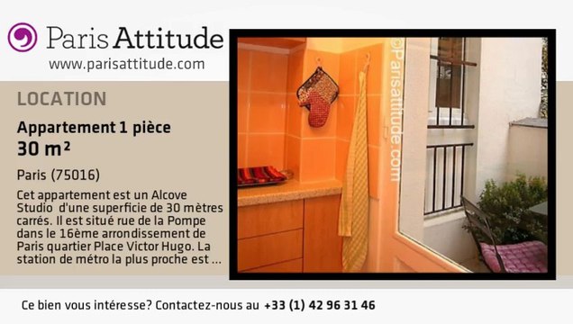 Appartement Alcove Studio à louer - Rue de la Pompe, Paris - Ref. 1687