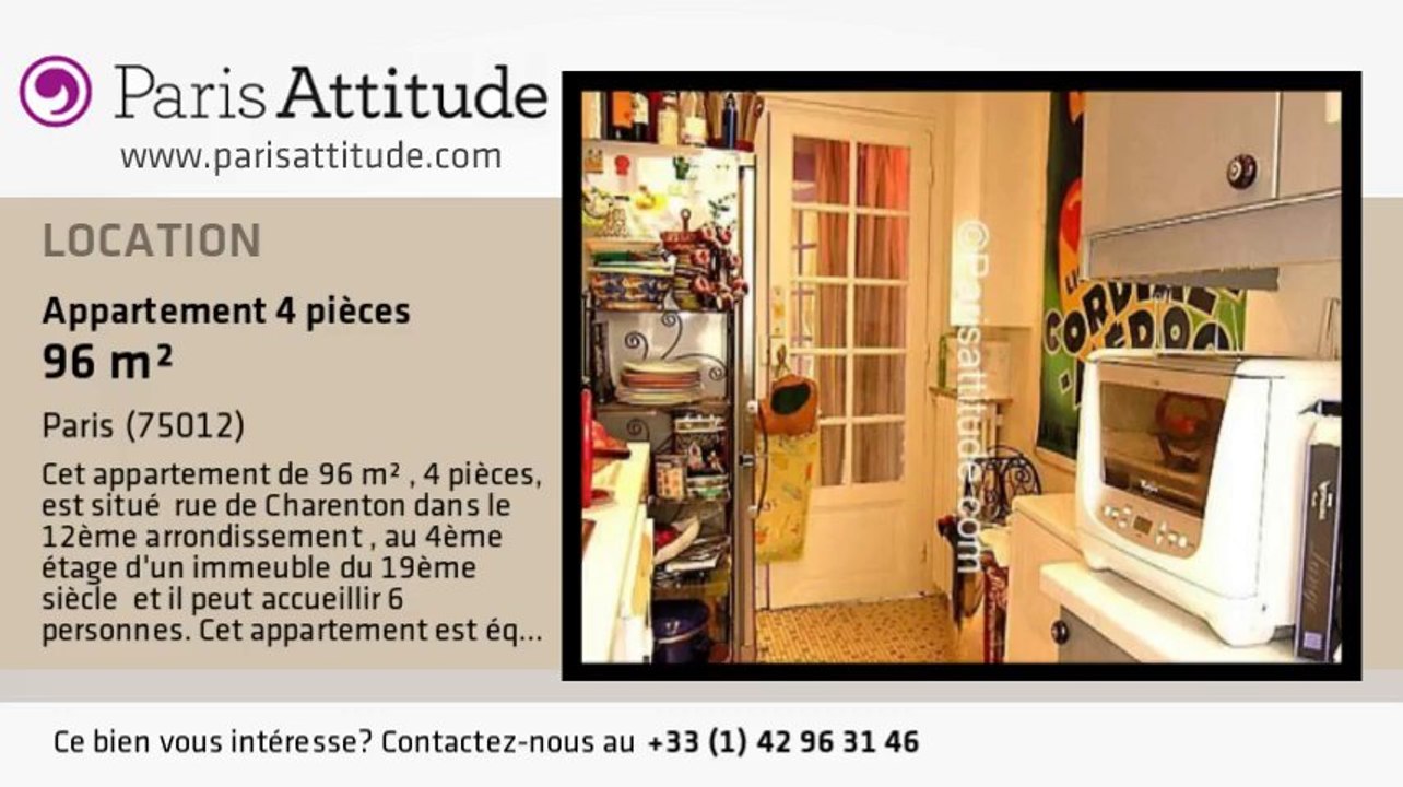Appartement 3 Chambres à louer - Bercy, Paris - Ref. 1640