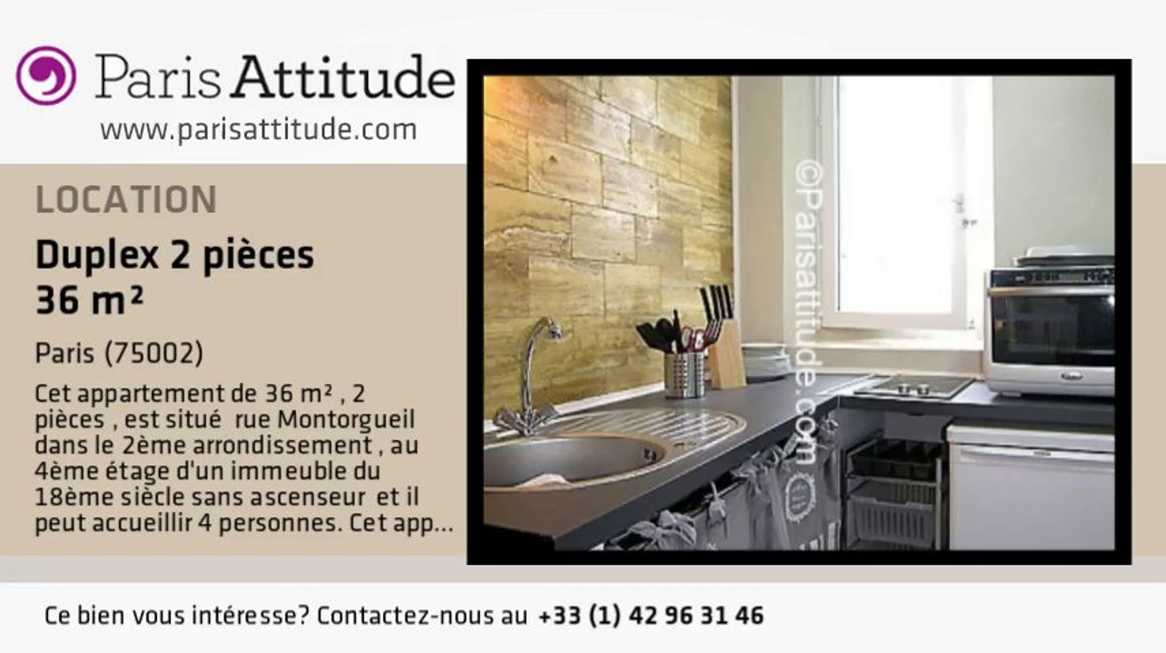 Duplex 1 Chambre à louer - Montorgueil, Paris - Ref. 7595