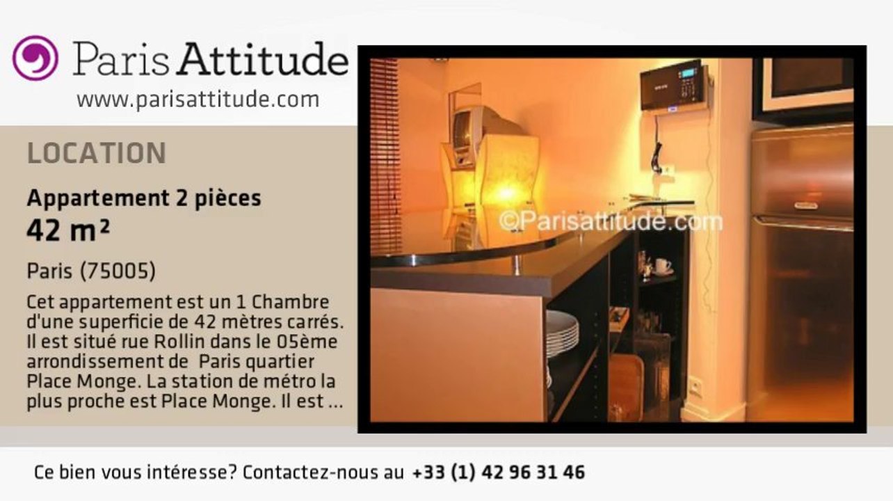 Appartement 1 Chambre à louer - Place Monge, Paris - Ref. 1101