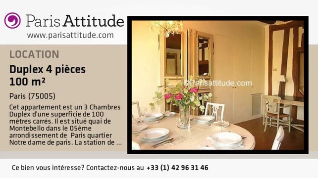 Duplex 3 Chambres à louer - Quartier Latin/St Michel, Paris - Ref. 1118