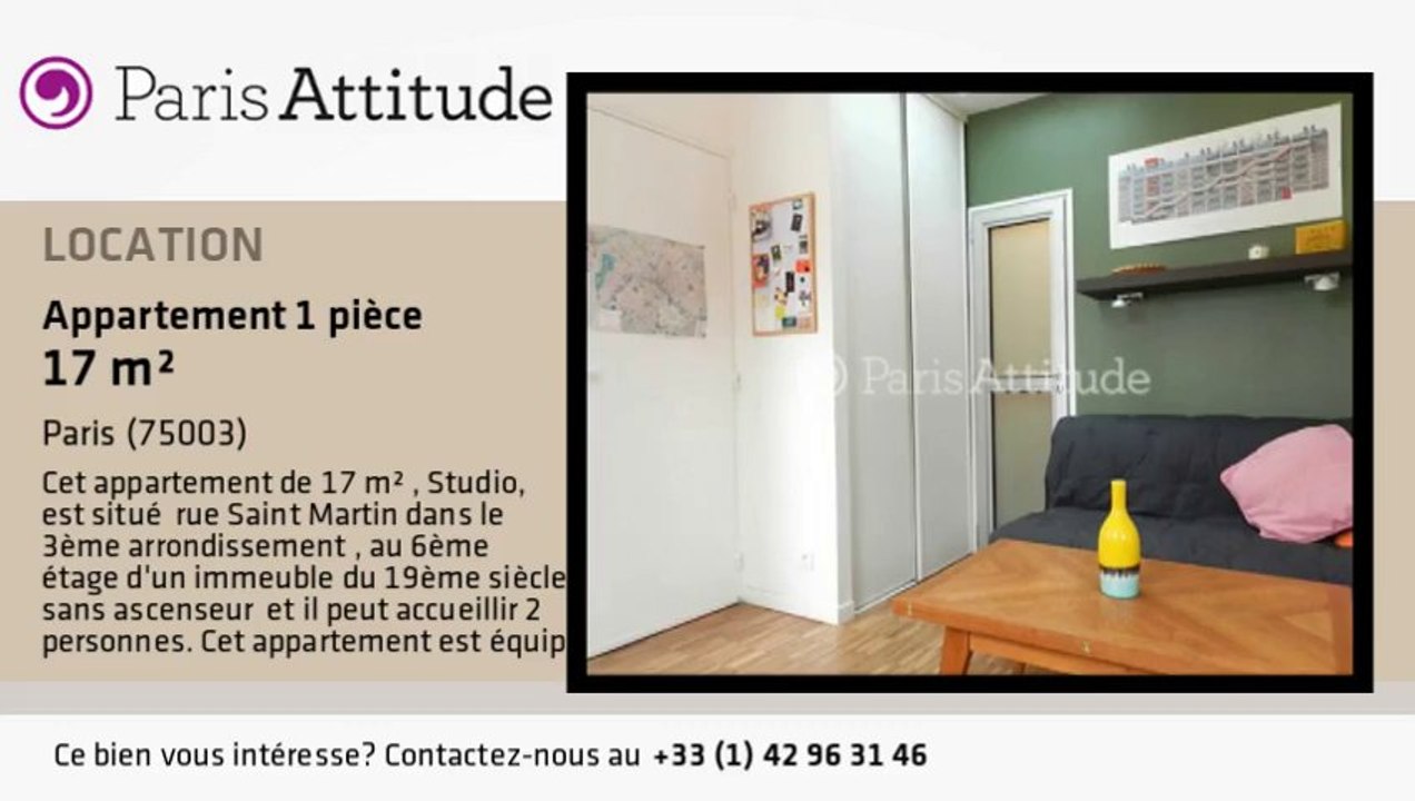 Appartement Studio à louer - Arts et Métier, Paris - Ref. 8516