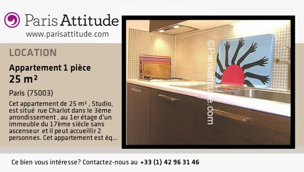 Appartement Studio à louer - Temple, Paris - Ref. 6999