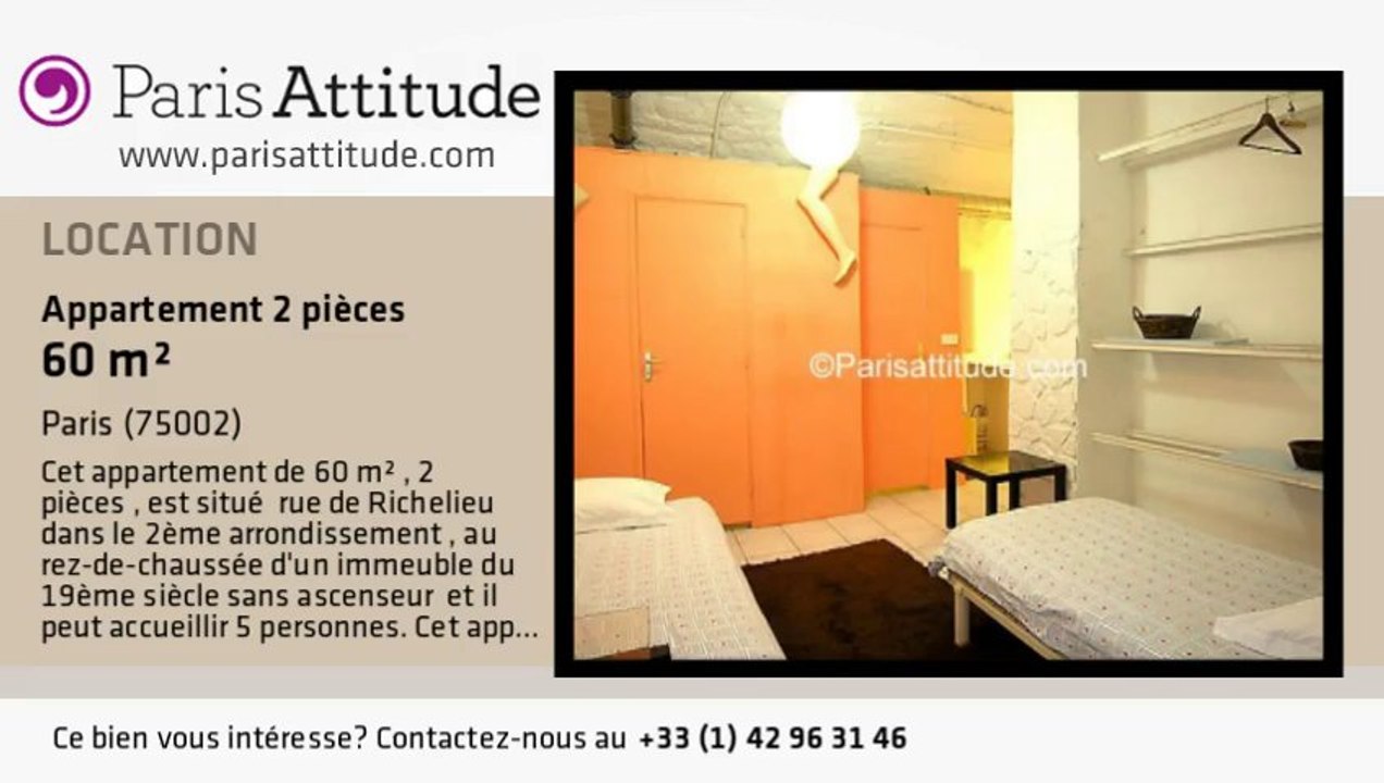 Appartement 1 Chambre à louer - Bourse, Paris - Ref. 6675