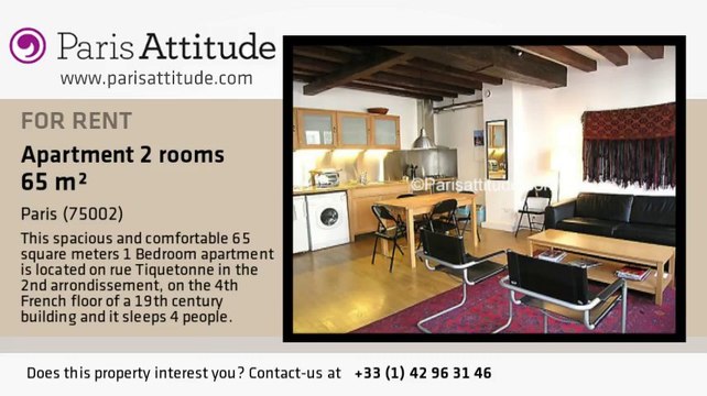 1 Bedroom Apartment for rent - Strasbourg St Denis, Paris - Ref. 2092