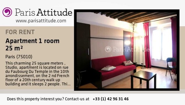 Studio Apartment for rent - République, Paris - Ref. 7926
