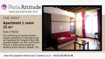 Studio Apartment for rent - République, Paris - Ref. 7926