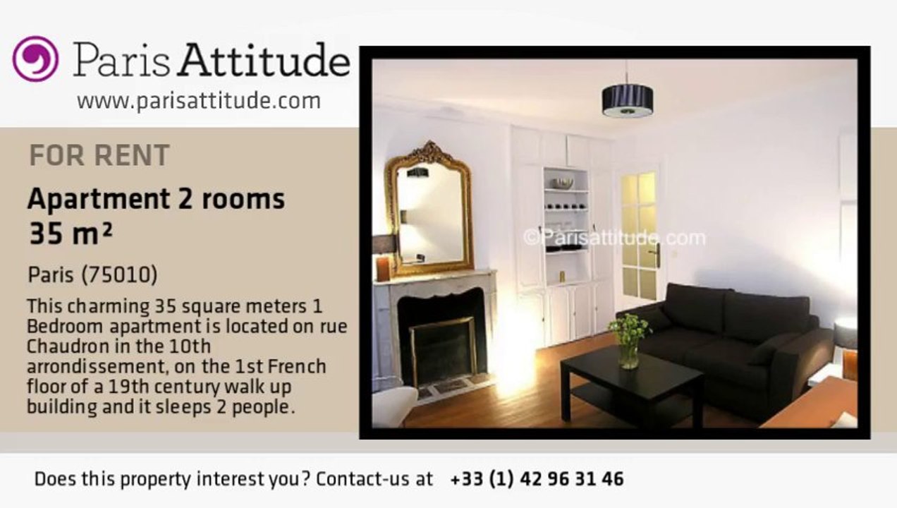 1 Bedroom Apartment for rent - Gare de l'Est/Gare du Nord, Paris - Ref. 3332