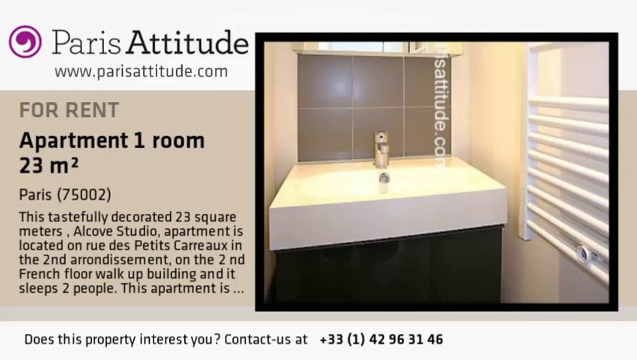 Alcove Studio Apartment for rent - Montorgueil, Paris - Ref. 7342