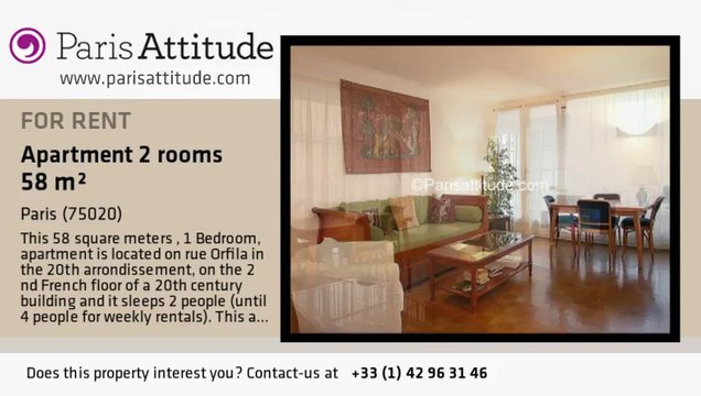 1 Bedroom Apartment for rent - Gambetta, Paris - Ref. 4871