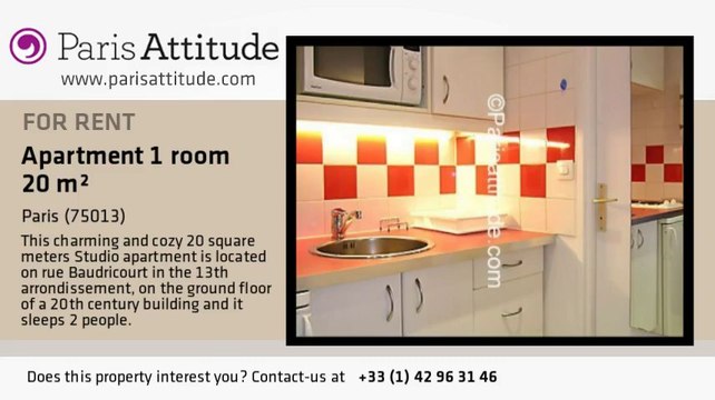 Studio Apartment for rent - Tolbiac, Paris - Ref. 2364