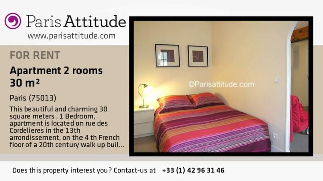 1 Bedroom Apartment for rent - Les Gobelins, Paris - Ref. 5680