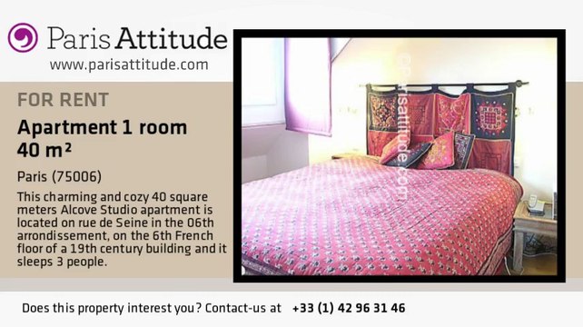 Alcove Studio Apartment for rent - St Germain, Paris - Ref. 2793