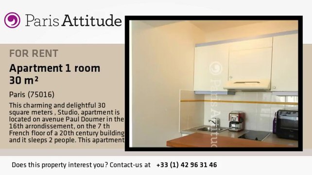 Studio Apartment for rent - Trocadéro, Paris - Ref. 8408