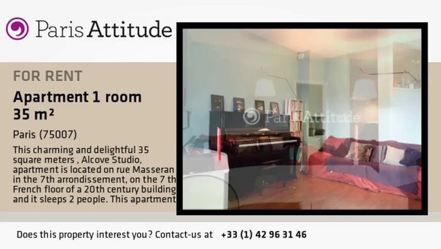 Alcove Studio Apartment for rent - Ecole Militaire/Unesco, Paris - Ref. 8406