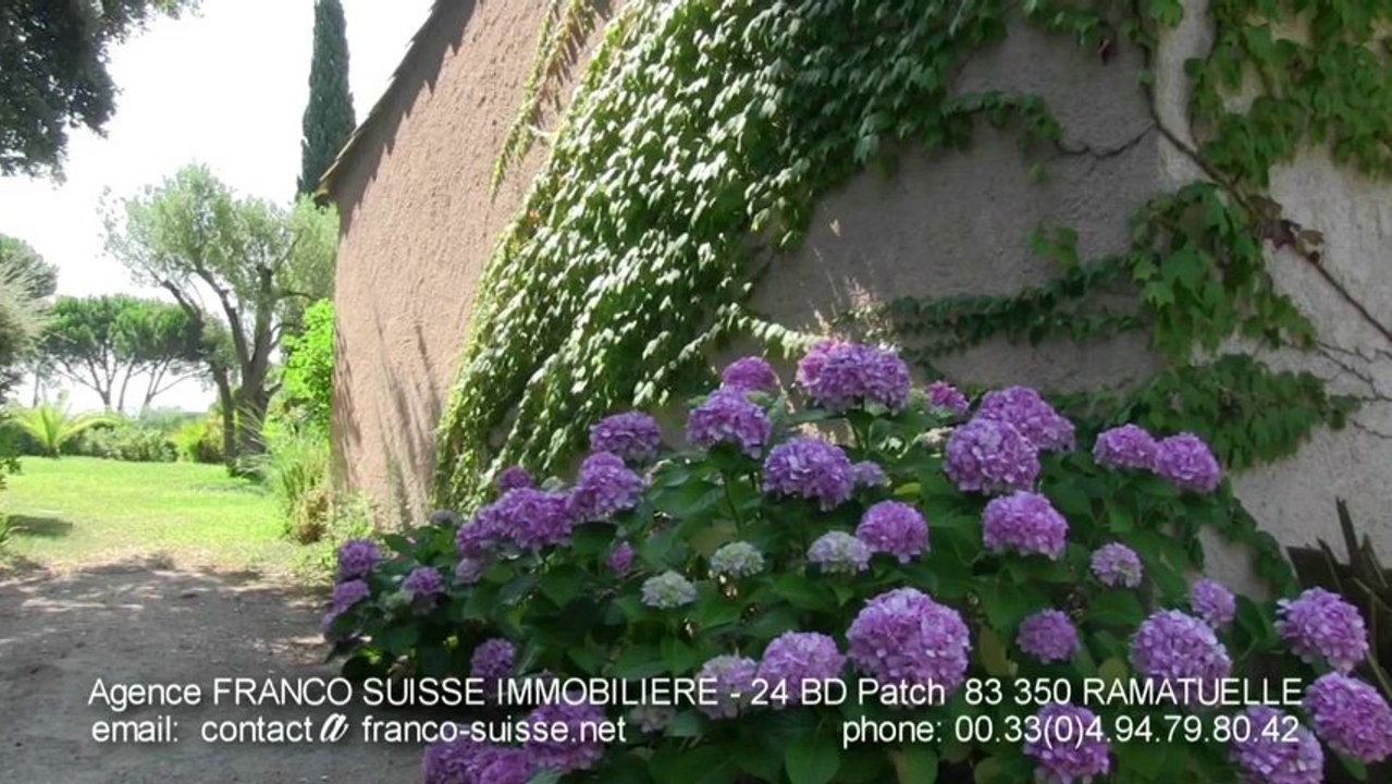 MAISON a vendre RAMATUELLE plage de PAMPELONNE - vue mer -piscine