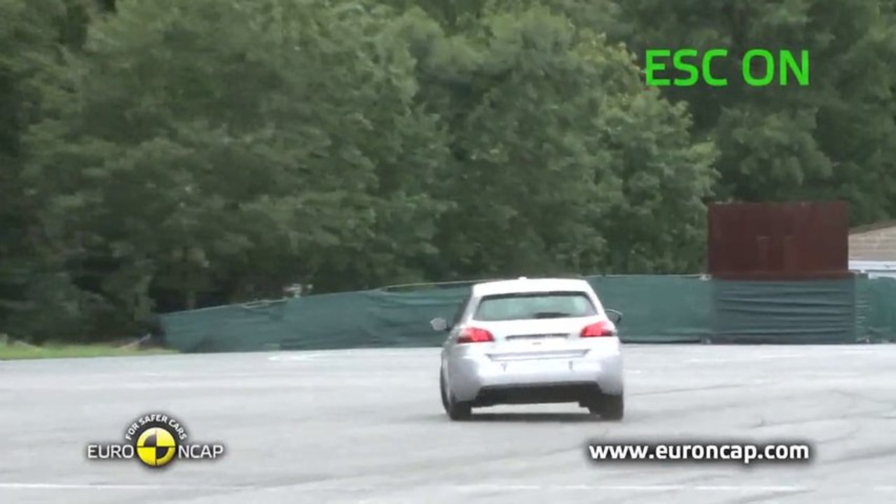 Peugeot 308 - ESP Test Euro NCAP - 2013 ( www.feline.cc )