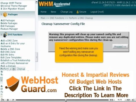 How to perform a DNS cleanup in WHM - Canadian Web Hosting