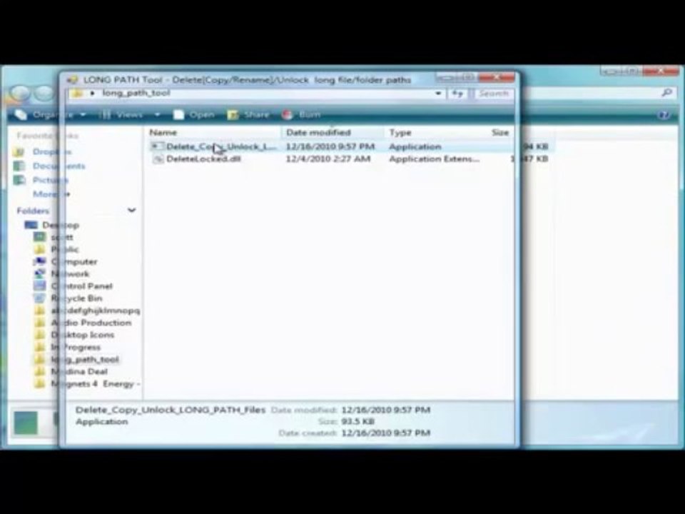 How to fix Could not find this item Error when deleting files.  try LongPathTool.com