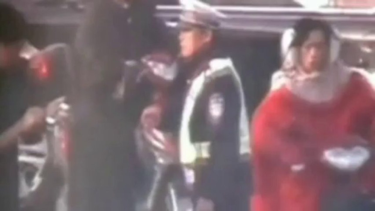 Horror crash caught on camera: cyclist hit by car