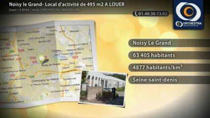 Noisy le Grand- Local d'activité de 495 m2 A LOUER