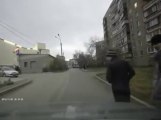 Russian pedestrians are CRAZY!