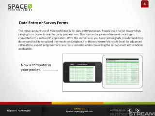 Benefites from Conversion of Excel into iPhone App