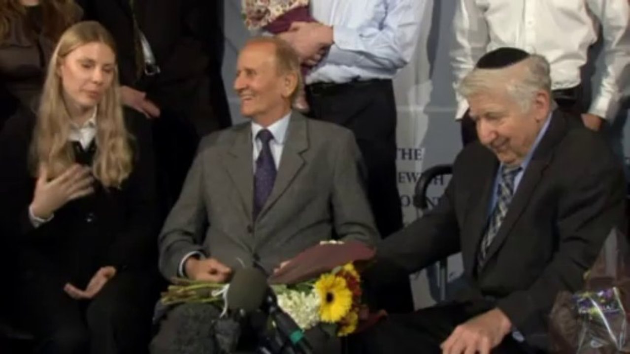 Holocaust survivor meets man who saved him from the Nazis