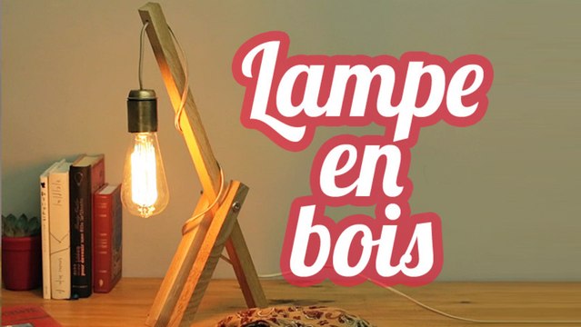 Lampe en bois style scandinave