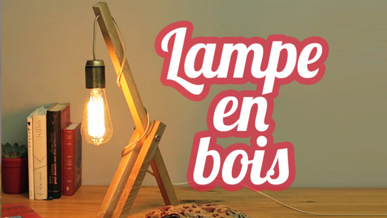 Lampe en bois style scandinave