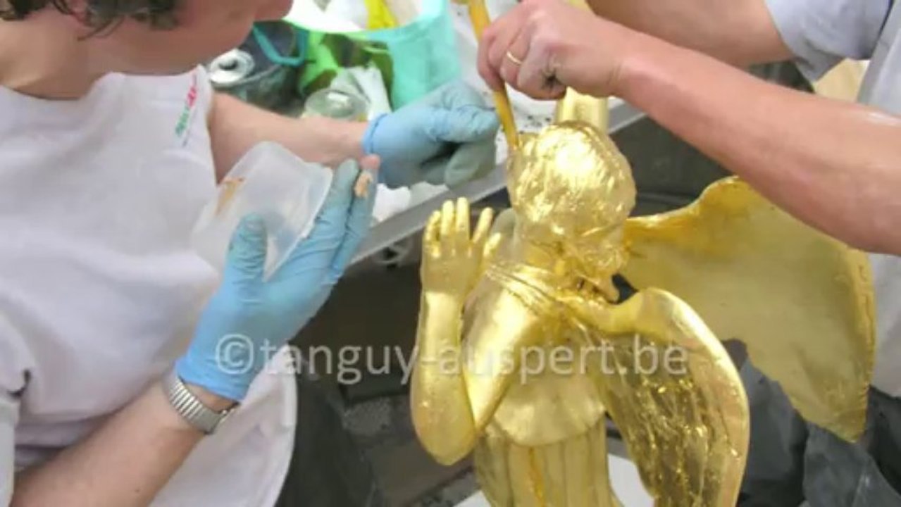 Namur, la Statue de l'Ange restaurée
