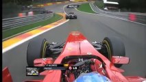 F1 2011  Alonso onboard overtakes Sutil and Webber