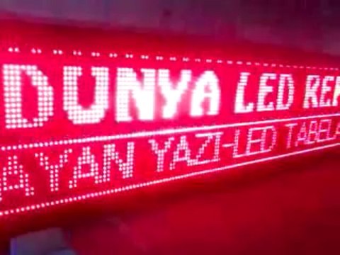 KAYAN YAZI DÜNYA LED REKLAM KONYA 05074848407 AFYON LED TABELA