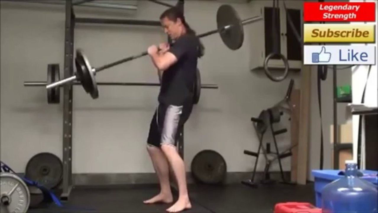 Shouldering a 185lb Barbell