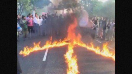 Bangladesh opposition supporters remove rail lines in protest against poll date