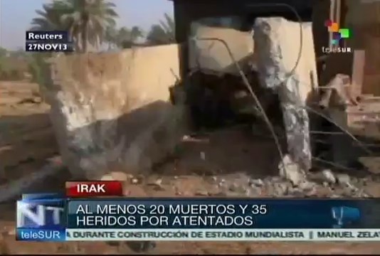 20 personas fallecidas en Irak tras atentados