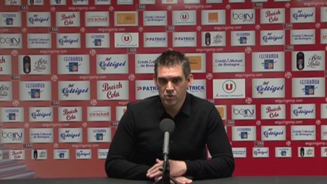 LA L1-J15 CONFÉRENCE DE PRESSE DE JOCELYN GOURVENNEC AVANT GUINGAMP-NANTES 2013/2014