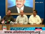 MQM Coordination Committee Press Conference
