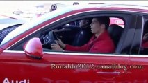 Cristiano Ronaldo test Audi received this morning 