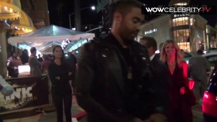 Matt Kemp leaving Mr. Pink energy launch party