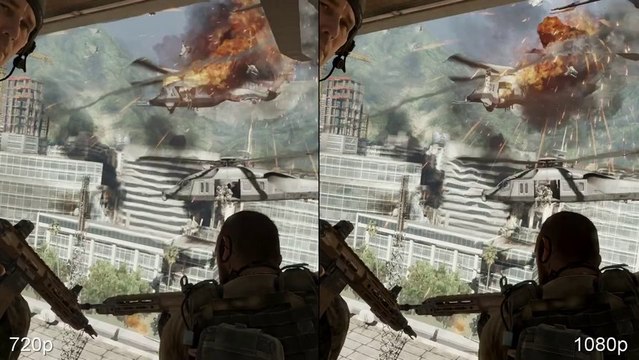 Call of Duty: Ghosts PS4 No Patch vs. 1080p Patch Comparison