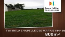 A vendre - Terrain - LA CHAPELLE DES MARAIS (44410) - 800m²