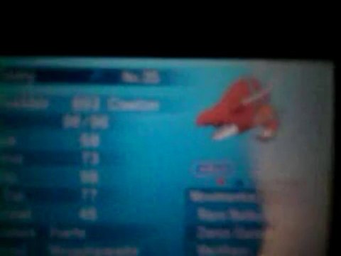 my first shiny pokemon by chain fishing on pokemon x shiny clawitzer.