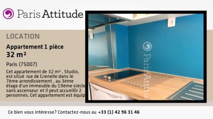 Appartement Studio à louer - St Germain, Paris - Ref. 8605