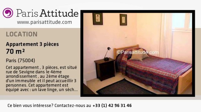 Appartement 2 Chambres à louer - St Paul, Paris - Ref. 253